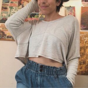 Urban Outfitters Off-White Crop Top